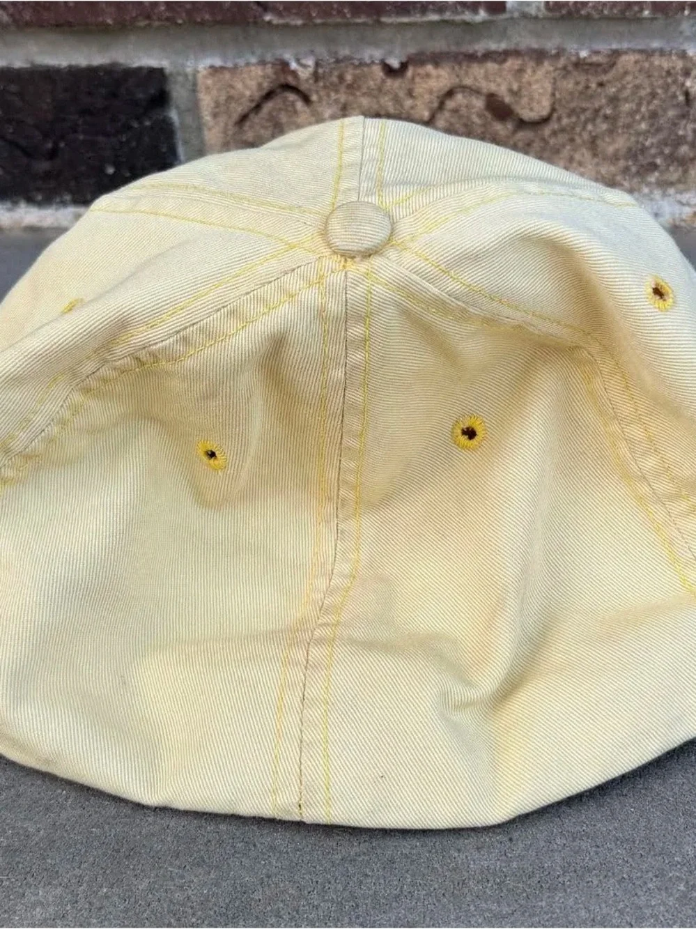 Vintage Polo Ralph Lauren RL-93 Yellow Fitted Hat (Size L Fits Smaller)